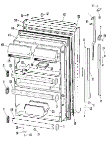 Fresh Food Door parts for Kenmore Refrigerator 363.9611330 (3639611330, 363 9611330) from AppliancePartsPros.com