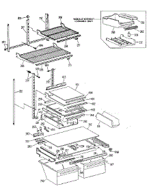 Shelf parts for Kenmore Refrigerator 363.9612711 (3639612711, 363 9612711) from AppliancePartsPros.com