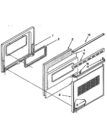 Lower Oven Door parts for Kenmore Range 665.4428451 (6654428451, 665 4428451) from AppliancePartsPros.com