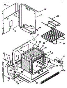Lower Oven parts for Kenmore Range 665.4428451 (6654428451, 665 4428451) from AppliancePartsPros.com