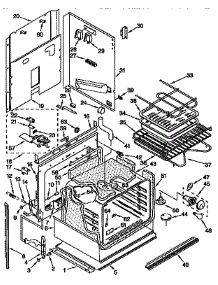 Upper Oven parts for Kenmore Range 665.4428451 (6654428451, 665 4428451) from AppliancePartsPros.com
