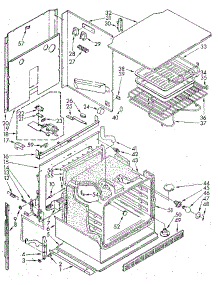 Upper Oven parts for Kenmore Wall Oven 665.4428910 (6654428910, 665 4428910) from AppliancePartsPros.com