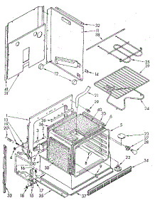 Lower Oven parts for Kenmore Wall Oven 665.4428910 (6654428910, 665 4428910) from AppliancePartsPros.com