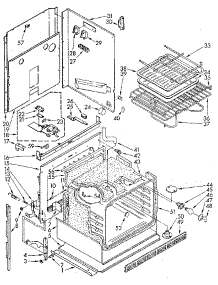 Upper Oven parts for Kenmore Wall Oven 665.4428911 (6654428911, 665 4428911) from AppliancePartsPros.com