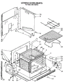 Lower Oven parts for Kenmore Wall Oven 665.4428913 (6654428913, 665 4428913) from AppliancePartsPros.com
