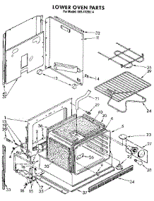 Lower Oven parts for Kenmore Wall Oven 665.4428914 (6654428914, 665 4428914) from AppliancePartsPros.com