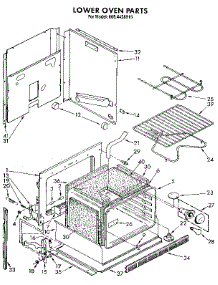 Lower Oven parts for Kenmore Wall Oven 665.4428915 (6654428915, 665 4428915) from AppliancePartsPros.com