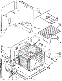 Lower Oven parts for Kenmore Wall Oven 665.4428990 (6654428990, 665 4428990) from AppliancePartsPros.com