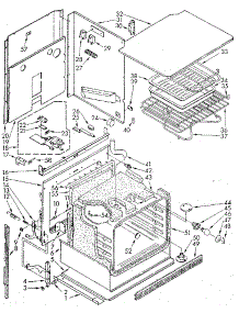 Upper Oven parts for Kenmore Wall Oven 665.4428990 (6654428990, 665 4428990) from AppliancePartsPros.com