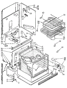 Upper Oven parts for Kenmore Wall Oven 665.4428992 (6654428992, 665 4428992) from AppliancePartsPros.com