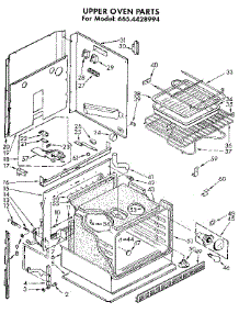 Upper Oven parts for Kenmore Wall Oven 665.4428994 (6654428994, 665 4428994) from AppliancePartsPros.com