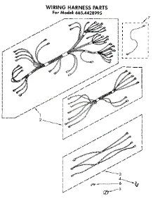 Wire Harness And Components parts for Kenmore Wall Oven 665.4428995 (6654428995, 665 4428995) from AppliancePartsPros.com