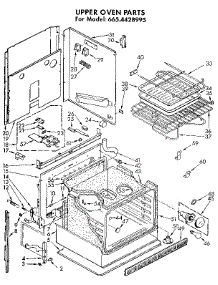 Upper Oven parts for Kenmore Wall Oven 665.4428995 (6654428995, 665 4428995) from AppliancePartsPros.com