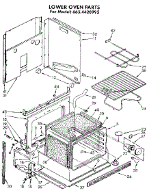 Lower Oven parts for Kenmore Wall Oven 665.4428995 (6654428995, 665 4428995) from AppliancePartsPros.com