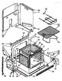 Lower Oven Parts parts for Kenmore Range 665.4428996 (6654428996, 665 4428996) from AppliancePartsPros.com