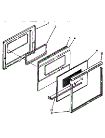 Lower Oven Door Parts parts for Kenmore Range 665.4428996 (6654428996, 665 4428996) from AppliancePartsPros.com