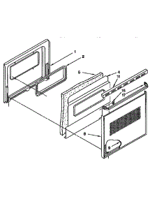 Lower Oven Door parts for Kenmore Wall Oven 665.4428997 (6654428997, 665 4428997) from AppliancePartsPros.com