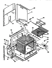 Lower Oven parts for Kenmore Range 665.4428998 (6654428998, 665 4428998) from AppliancePartsPros.com
