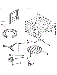 Cavity And Turntable parts for Kenmore Range 665.4433450 (6654433450, 665 4433450) from AppliancePartsPros.com