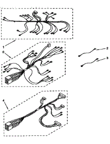 Wiring Harness parts for Kenmore Range 665.4433450 (6654433450, 665 4433450) from AppliancePartsPros.com