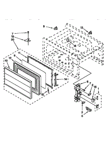 Door And Latch parts for Kenmore Range 665.4433451 (6654433451, 665 4433451) from AppliancePartsPros.com