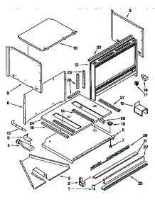 Microwave Cabinet And Air Flow parts for Kenmore Range 665.4433451 (6654433451, 665 4433451) from AppliancePartsPros.com