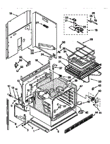 Lower Oven parts for Kenmore Range 665.4433452 (6654433452, 665 4433452) from AppliancePartsPros.com