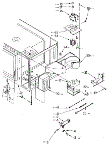 Microwave Magnetron And Air Flow parts for Kenmore Range 665.4438890 (6654438890, 665 4438890) from AppliancePartsPros.com