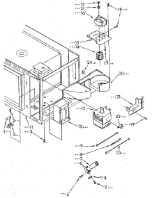 Microwave Magnetron And Air Flow parts for Kenmore Wall Oven 665.4438910 (6654438910, 665 4438910) from AppliancePartsPros.com
