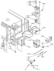 Magnetron And Air Flow parts for Kenmore Wall Oven 665.4438911 (6654438911, 665 4438911) from AppliancePartsPros.com