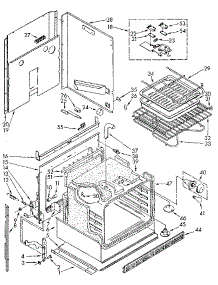 Electric Oven parts for Kenmore Wall Oven 665.4438912 (6654438912, 665 4438912) from AppliancePartsPros.com