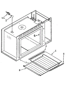 Microwave Cabinet And Shelf parts for Kenmore Wall Oven 665.4438912 (6654438912, 665 4438912) from AppliancePartsPros.com