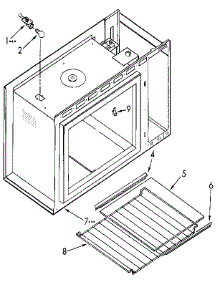 Microwave Cabinet And Shelf parts for Kenmore Microwave 665.4438913 (6654438913, 665 4438913) from AppliancePartsPros.com