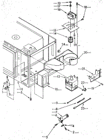 Microwave Magnetron And Air Flow parts for Kenmore Microwave 665.4438990 (6654438990, 665 4438990) from AppliancePartsPros.com