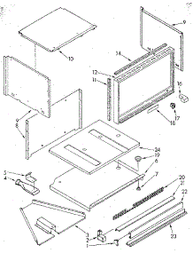 Microwave Panel parts for Kenmore Wall Oven 665.4438991 (6654438991, 665 4438991) from AppliancePartsPros.com