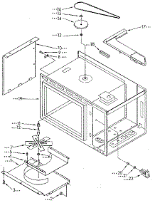 Cabinet And Stirrer Drive parts for Kenmore Wall Oven 665.4438992 (6654438992, 665 4438992) from AppliancePartsPros.com