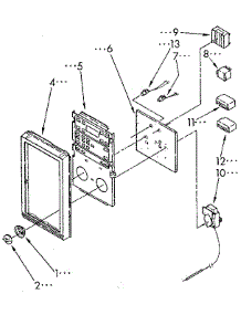 Control Panel parts for Kenmore Wall Oven 665.4438993 (6654438993, 665 4438993) from AppliancePartsPros.com