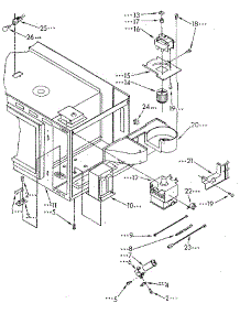 Magnetron And Air Flow parts for Kenmore Wall Oven 665.4438993 (6654438993, 665 4438993) from AppliancePartsPros.com