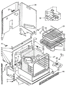 Oven parts for Kenmore Wall Oven 665.4438994 (6654438994, 665 4438994) from AppliancePartsPros.com