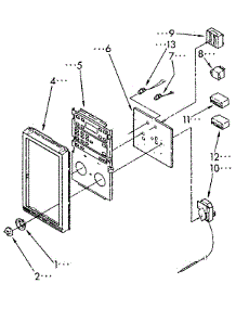Control Panel parts for Kenmore Wall Oven 665.4438994 (6654438994, 665 4438994) from AppliancePartsPros.com