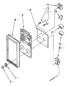 Control Panel parts for Kenmore Wall Oven 665.4438995 (6654438995, 665 4438995) from AppliancePartsPros.com