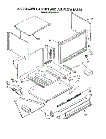 Microwave Cabinet And Air Flow parts for Kenmore Wall Oven 665.4493310 (6654493310, 665 4493310) from AppliancePartsPros.com