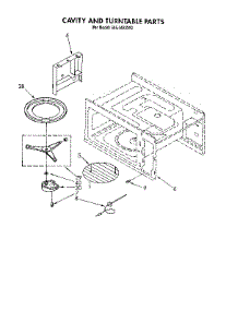 Cavity And Turntable parts for Kenmore Wall Oven 665.4493310 (6654493310, 665 4493310) from AppliancePartsPros.com