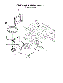 Cavity And Turntable parts for Kenmore Wall Oven 665.4493390 (6654493390, 665 4493390) from AppliancePartsPros.com