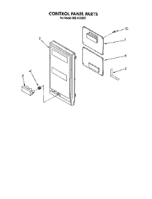 Control Panel parts for Kenmore Wall Oven 665.4493390 (6654493390, 665 4493390) from AppliancePartsPros.com