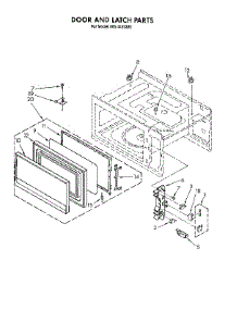 Door And Latch parts for Kenmore Wall Oven 665.4493390 (6654493390, 665 4493390) from AppliancePartsPros.com