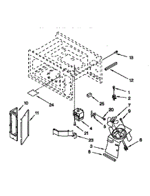 Magnetron And Air Flow parts for Kenmore Wall Oven 665.4493392 (6654493392, 665 4493392) from AppliancePartsPros.com