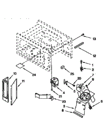 Magnetron And Air Flow parts for Kenmore Range 665.4493393 (6654493393, 665 4493393) from AppliancePartsPros.com
