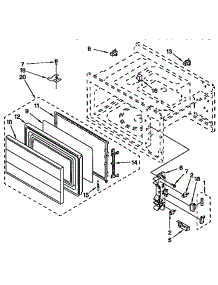 Door And Latch parts for Kenmore Range 665.4493393 (6654493393, 665 4493393) from AppliancePartsPros.com
