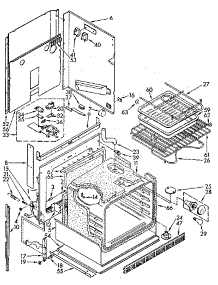 Oven parts for Kenmore Wall Oven 665.4558950 (6654558950, 665 4558950) from AppliancePartsPros.com